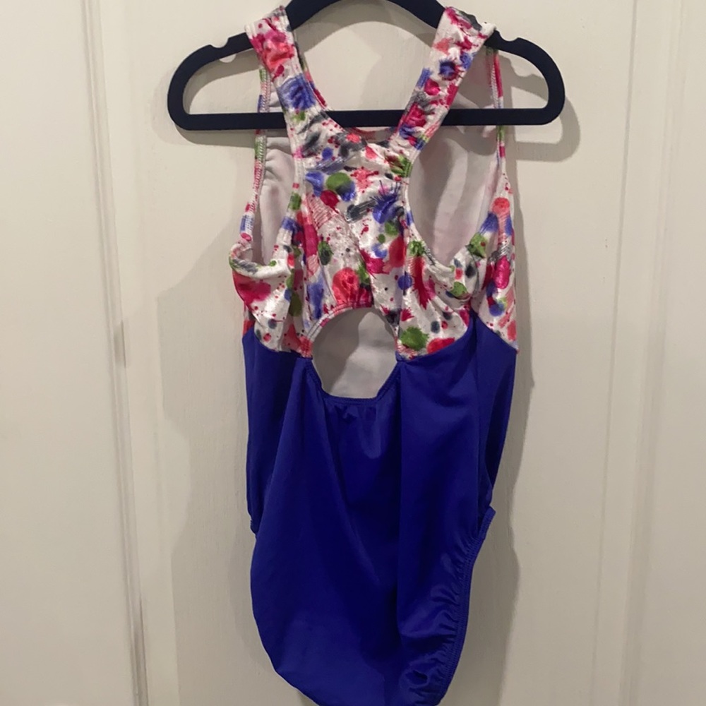 GK Elite  Multicolor Velvet Leotard - Picture 7 of 8